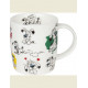 MUG PORCELAINE IDEFIX FOND BLANC INTERIEUR CITATION SNIF SNIF