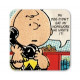 CHARLIE BROWN TELEPHONE PEANUTS COASTERS 10X10