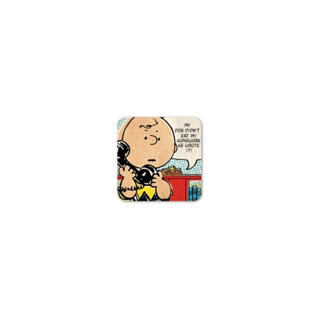 CHARLIE BROWN TELEPHONE PEANUTS COASTERS 10X10