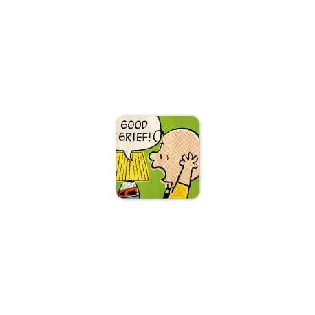 CHARLIE BROWN GOOD GRIEF PEANUTS COASTERS 10X10