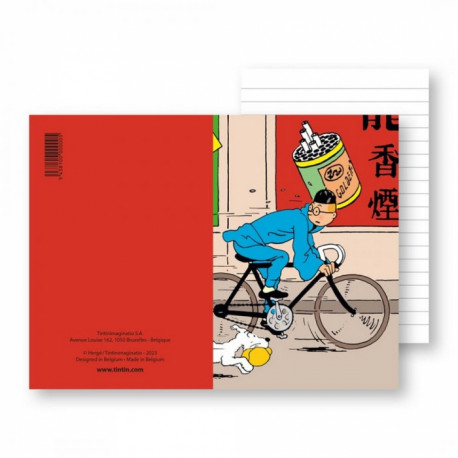 CARNET DE NOTE TINTIN VELO 82X125