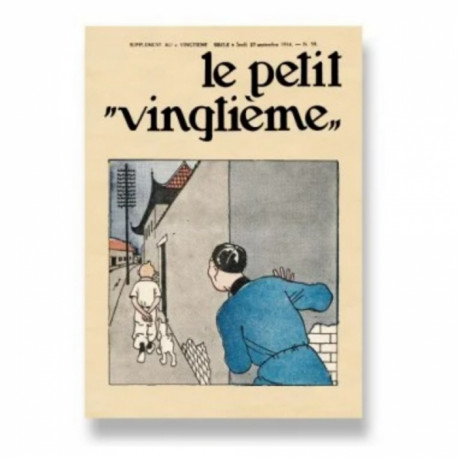 CARTE POSTALE TINTIN LE PETIT VINGTIEME LE LOTUS BLEU N39