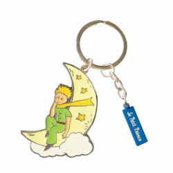 PORTE CLE METAL LE PETIT PRINCE LUNE 6 CM