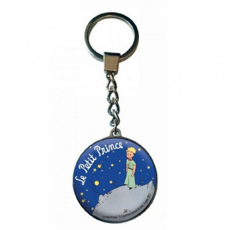 PORTE CLES LE PETIT PRINCE NUIT VERRE 12 CM