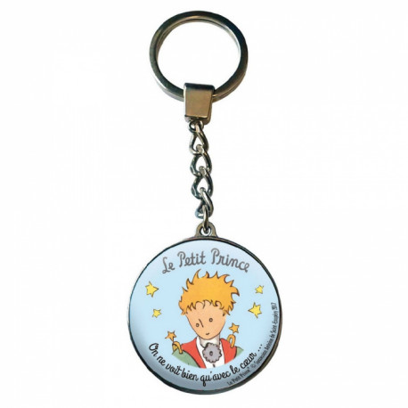 PORTE CLES LE PETIT PRINCE BUSTE CAPE VERRE 12 CM