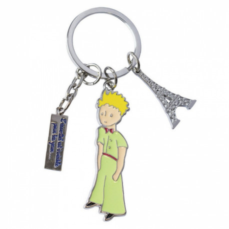 PORTE CLES LE PETIT PRINCE TOUR EIFFEL METAL 8 CM