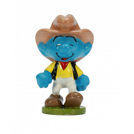 SCHTROUMPF COW BOY PIXI FIGURINE 4 CM