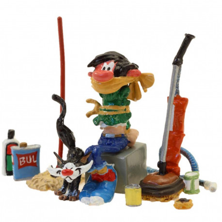 GASTON LAGAFFE BAILLONNE PIXI FIGURINE 4 CM