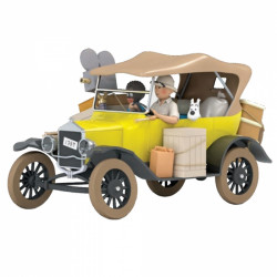 FORD T JAUNE COLLECTION TINTIN VOITURE 27CM