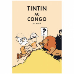 TINTIN AU CONGO COLORISE POSTER 50X70 CM