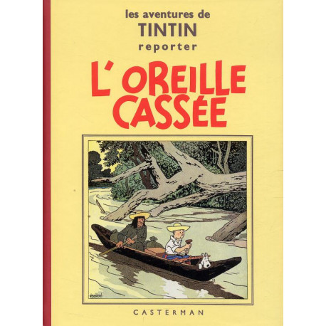 TINTIN PETIT FORMAT NOIR ET BLANC T06 L OREILLE CASSEE