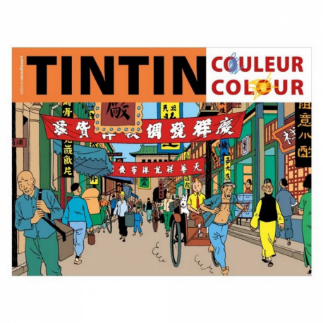 LES AVENTURES DE TINTIN LIVRE DE COLORIAGE 34X26CM