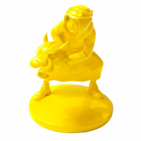 ABDALLAH MONOCHROME JAUNE SATINE LES AVENTURES DE TINTIN FIGURINE 9CM