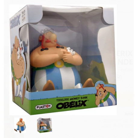 OBELIX TENANT IDEFIX TIRELIRE 22CM