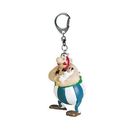 OBELIX TENANT IDEFIX PORTE CLES 6CM