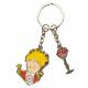 LE PETIT PRINCE ET SA ROSE  PORTE CLES METAL 6CM