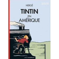 TINTIN EN AMERIQUE COLORISE COUVERTURE LOCOMOTIVE