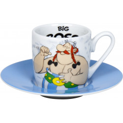 OBELIX BIG BOSS TASSE EXPRESSO AVEC SOUCOUPE 85 ML