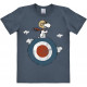 T SHIRT SNOOPY TARGET BLEU ADULTE TAILLE M