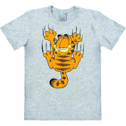 T SHIRT GARFIELD SCRATCHES GRIS ADULTE TAILLE XL