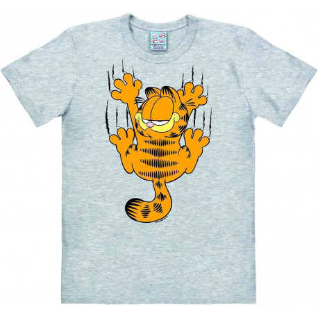 T SHIRT GARFIELD SCRATCHES GRIS ADULTE TAILLE XL