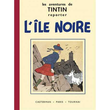 TINTIN PETIT FORMAT NOIR ET BLANC T07 L ILE NOIRE