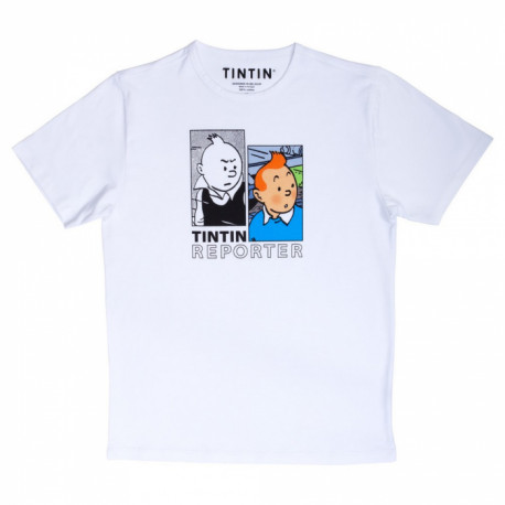 TINTIN REPORTER T SHIRT BLANC S