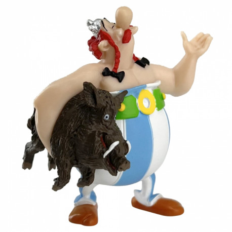 OBELIX PORTANT UN SANGLIER ASTERIX ET OBELIX FIGURINE 7CM