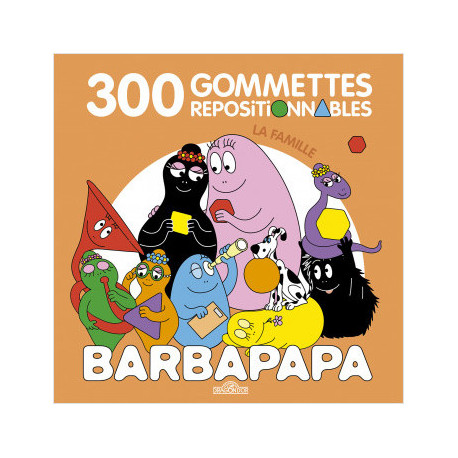 BARBAPAPA 300 GOMMETTES REPOSITIONNABLES  LA FAMILLE