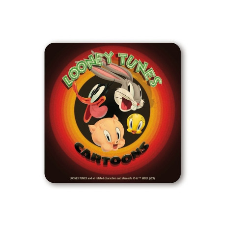 LOONEY TUNES CARTOONS COASTER COLOURED 10X10CM