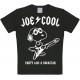 PEANUTS SNOOPY JOE COOL ROCKSTAR T SHIRT ENFANTS NOIR 4 A 6 ANS