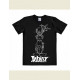 T SHIRT ASTERIX SKETCH NOIR ADULTE TAILLE XS