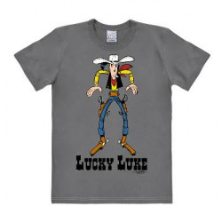 LUCKY LUKE COWBOY GRIS SLIMFIT ADULTE T SHIRT  TAILLE XS