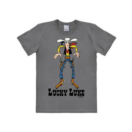 LUCKY LUKE COWBOY GRIS SLIMFIT ADULTE T SHIRT  TAILLE XS