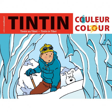 TINTIN AU TIBET ALBUM A COLORIER