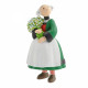 BECASSINE AVEC SON BOUQUET DE FLEURS FIGURINE 7CM