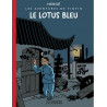 TINTIN T05 LE LOTUS BLEU EDITION NOIR ET BLANC COLORISEE