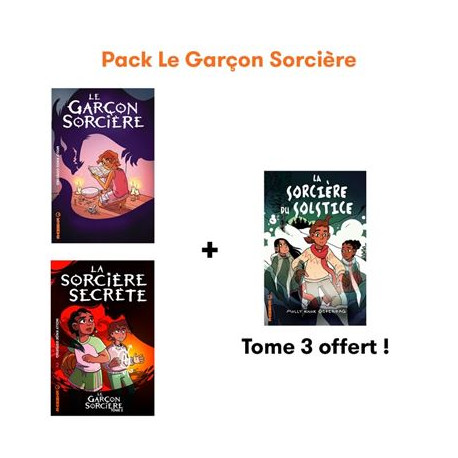 PACK LE GARCON SORCIERE T1 ET 2 ACHETES T3 OFFERT