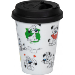 MUG COUVERCLE ASTERIX ET OBELIX  IDEFIX 380ML