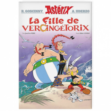 LA FILLE DE VERCINGETORIX ASTERIX COUVERTURE MAGNET 8CM