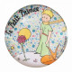 LE PETIT PRINCE ROSE ET RENARD MAGNET VERRE 50MM