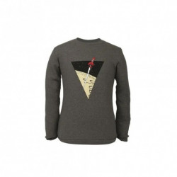 SWEAT TINTIN FUSEE GRIS FONCE TAILLE S