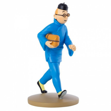 TINTIN AVEC UN PAQUET FIGURINE 12CM