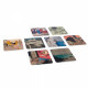 LE PETIT VINGTIEME TINTIN SET DE 8 SOUS VERRES 10X10 CM