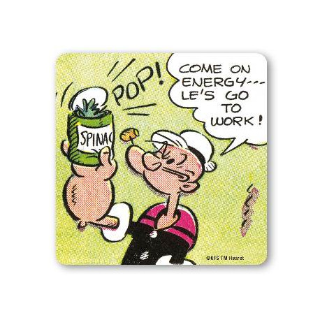 POPEYE COME ON IN ENERGY COASTERS