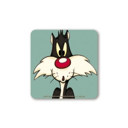 SYLVESTER OH  LOONEY TUNES COASTERS COLOURED 10X10