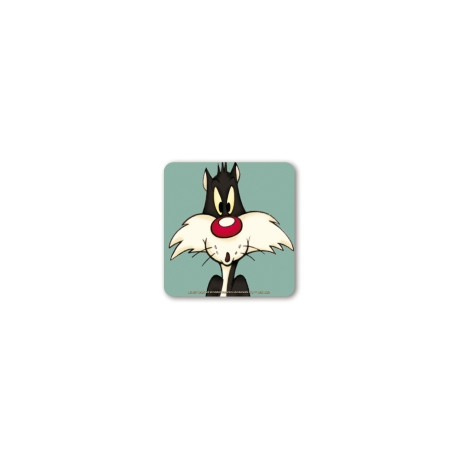 SYLVESTER OH  LOONEY TUNES COASTERS COLOURED 10X10